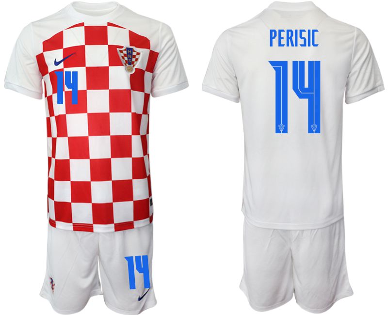 Cheap Men 2022 World Cup National Team Croatia home white 14 Soccer Jersey